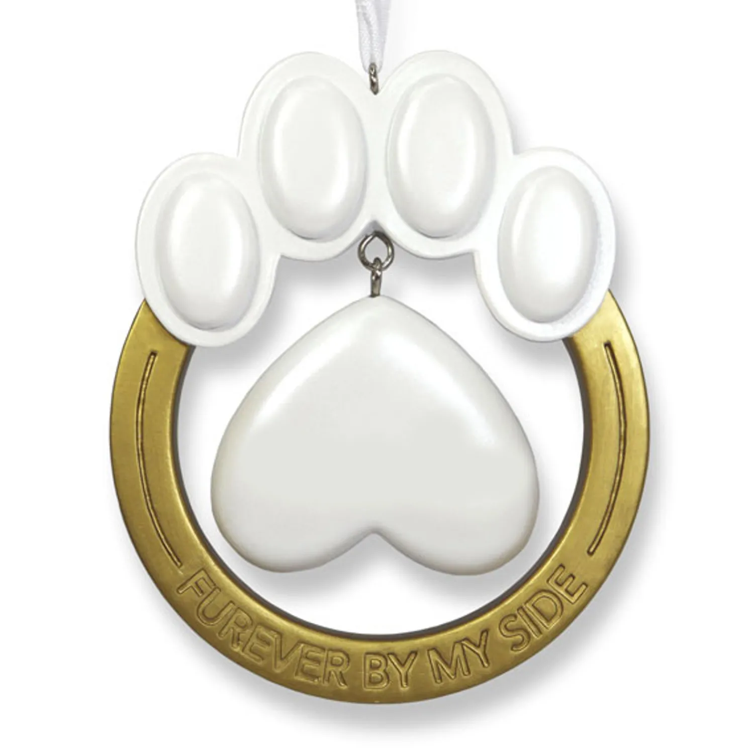 Hot The Jolly Christmas Shop Hallmark 4" Pet Paw Memorial Personalized Christmas Ornament 1HGO2252
