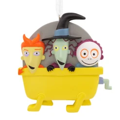 New The Jolly Christmas Shop Hallmark 3" Tim Burton's The Nightmare Before Christmas Lock, Shock & Barrel Christmas Ornament 2HCM9046
