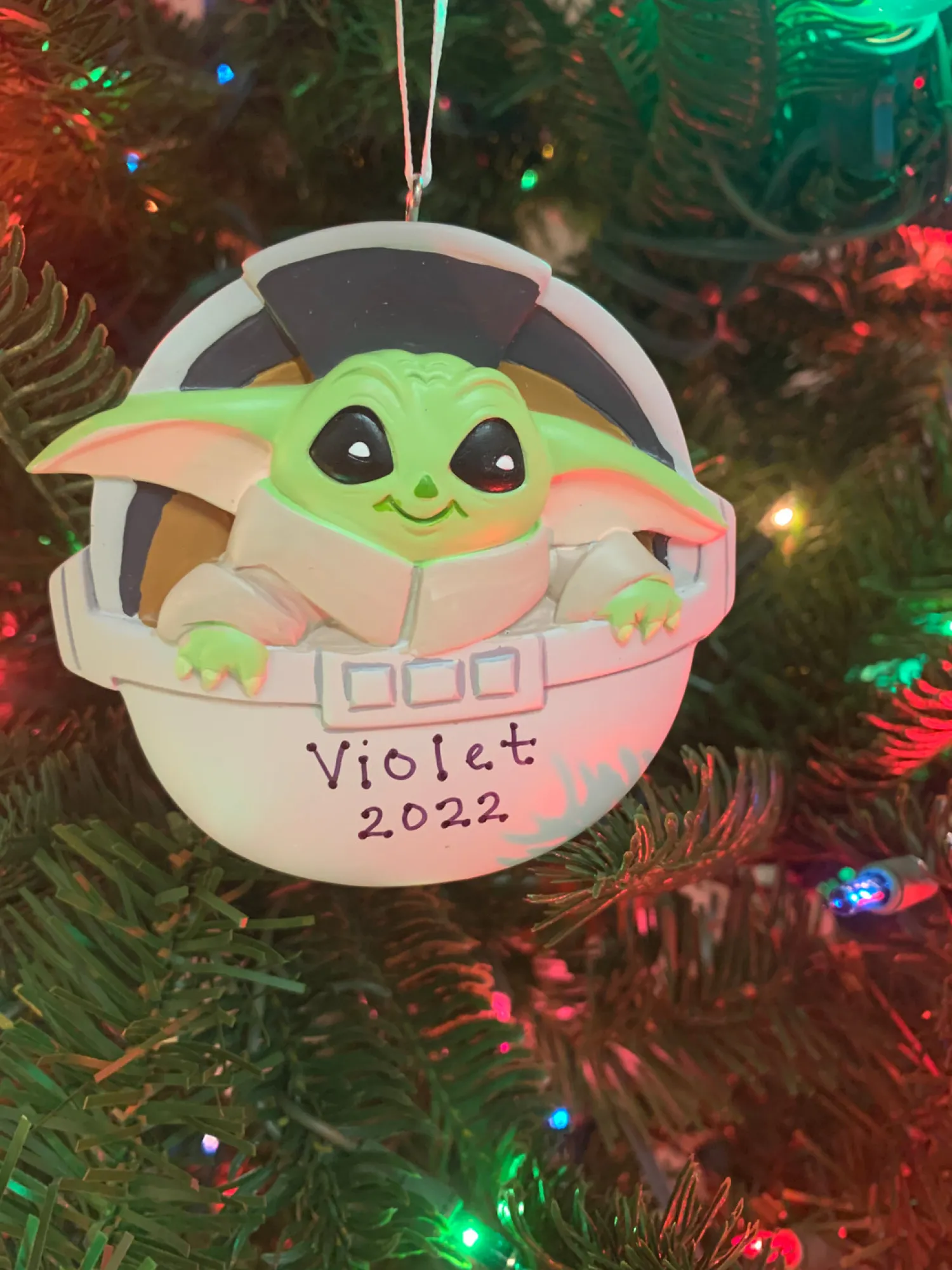 Clearance The Jolly Christmas Shop Hallmark Star Wars™ Grogu™ Personalized Christmas Ornament 3HCM0990
