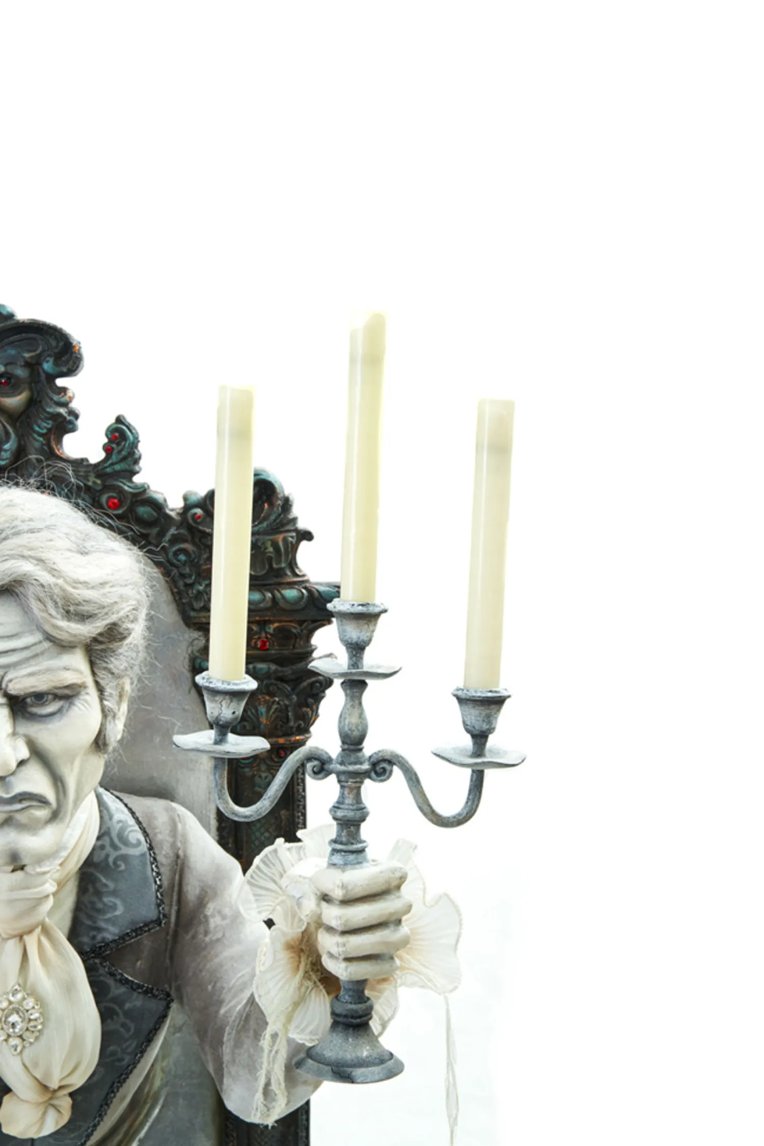 The Jolly Christmas Shop Katherine's Collection 34" Gone Batty Atticus Apparition With Candelabra Halloween Wall Decoration 28-228492
