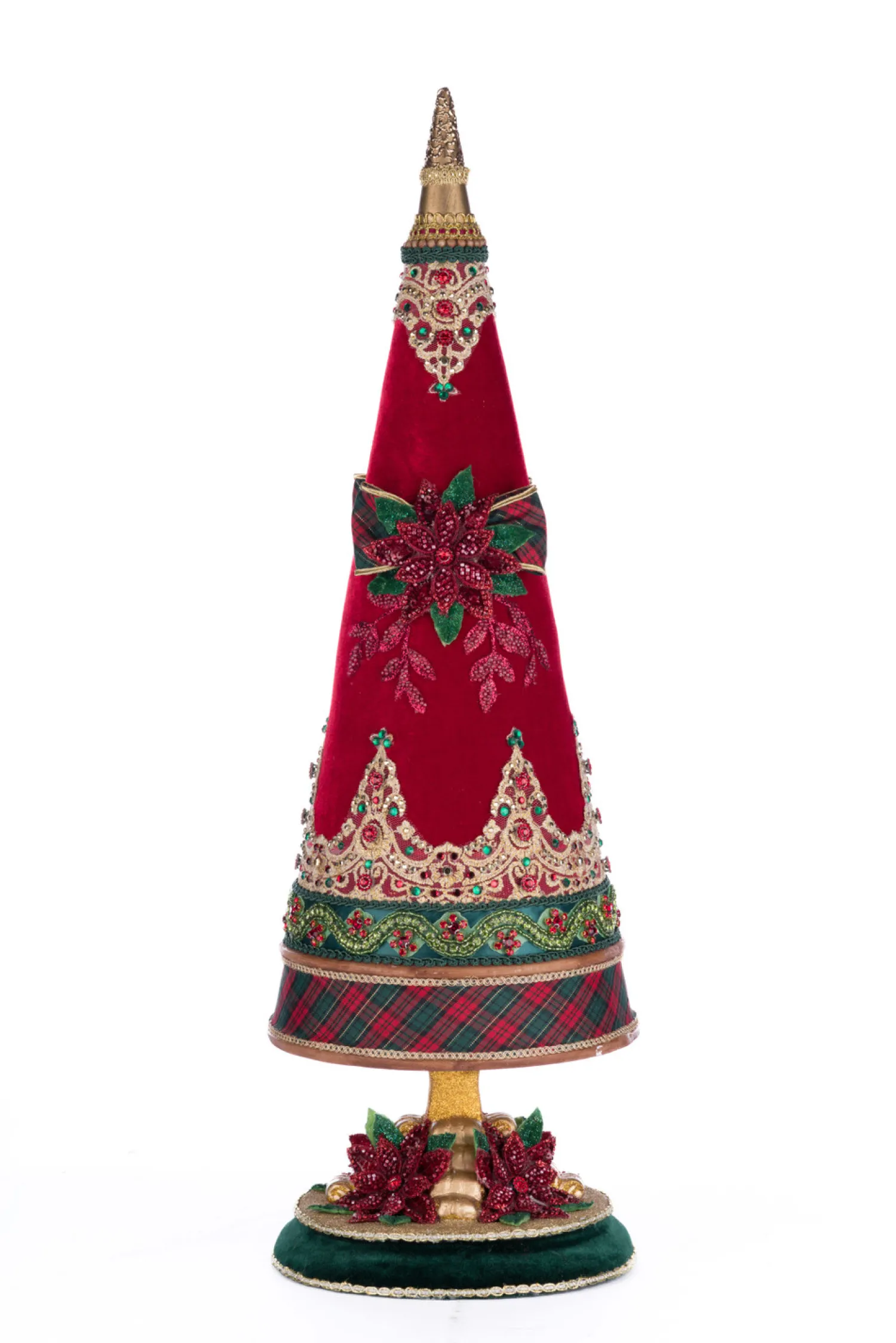 Sale The Jolly Christmas Shop Katherine's Collection 25" Magical Holiday Red And Green Jeweled Tree Christmas Decoration 28-428576
