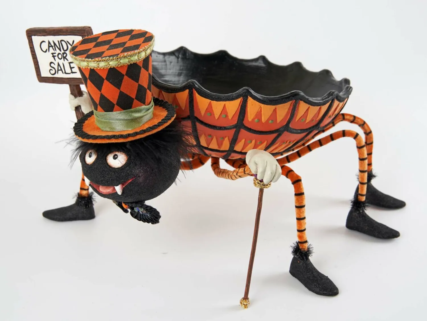 Online The Jolly Christmas Shop Katherine's Collection 14.75" Bewitching Bash Spider Candy Dish Halloween Decoration 28-128107