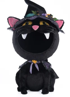 Clearance The Jolly Christmas Shop Katherine's Collection 32" Black Cat Candy Container Halloween Decor 28-428189
