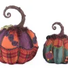 Sale The Jolly Christmas Shop Katherine's Collection 12.5" Broomstick Acres Pumpkins Set Of 2 Halloween Decoration 28-428181