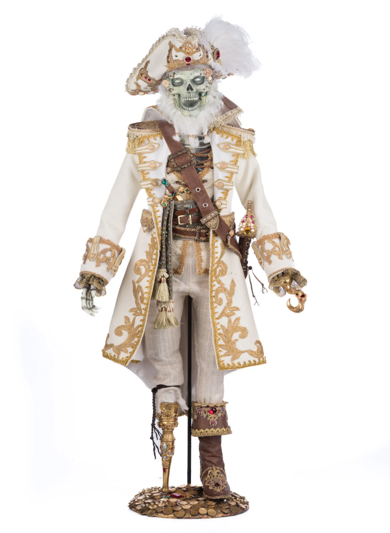 Online The Jolly Christmas Shop Katherine's Collection 38" Captain Skully Swashbuckler Pirate Halloween Doll 28-428206