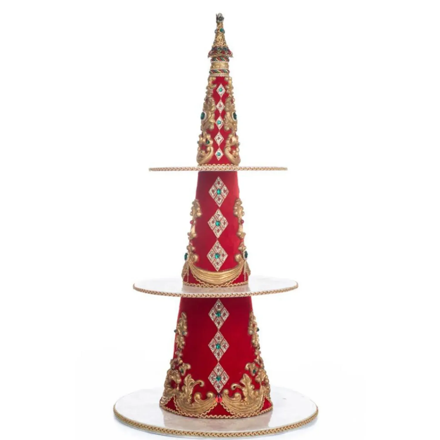 Best The Jolly Christmas Shop Katherine's Collection 31.5" Christmas In The City Tree Tiered Tray Server 28-328886