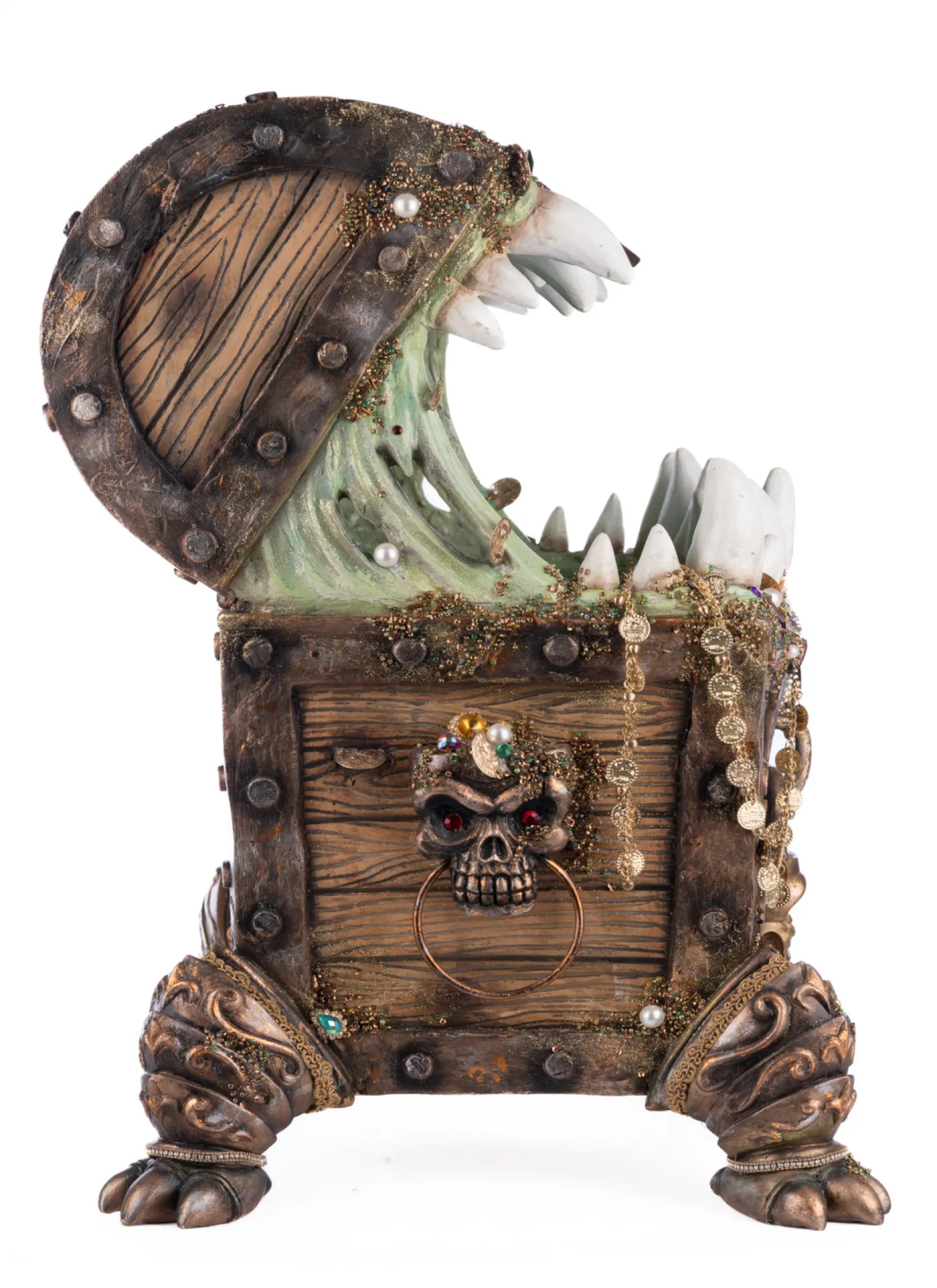 Discount The Jolly Christmas Shop Katherine's Collection 23" Chester The Treasure Chest Candy Container Halloween Decoration 28-428212