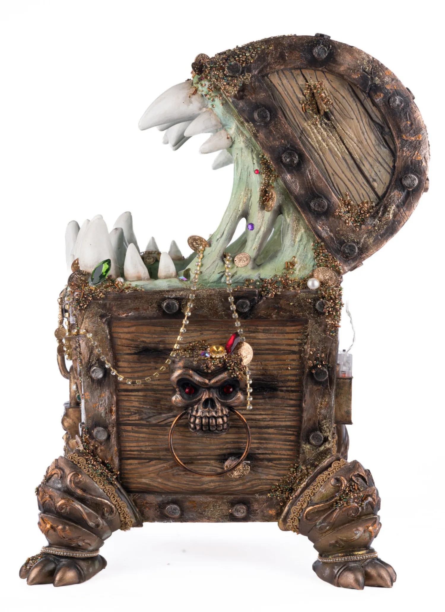 Discount The Jolly Christmas Shop Katherine's Collection 23" Chester The Treasure Chest Candy Container Halloween Decoration 28-428212
