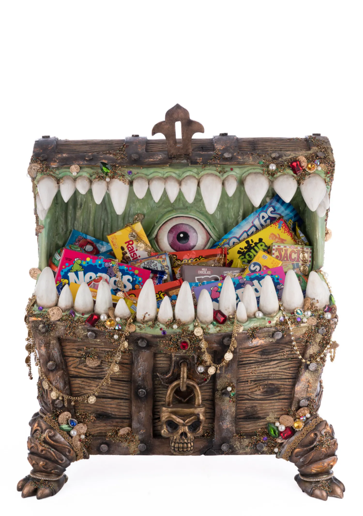 Discount The Jolly Christmas Shop Katherine's Collection 23" Chester The Treasure Chest Candy Container Halloween Decoration 28-428212