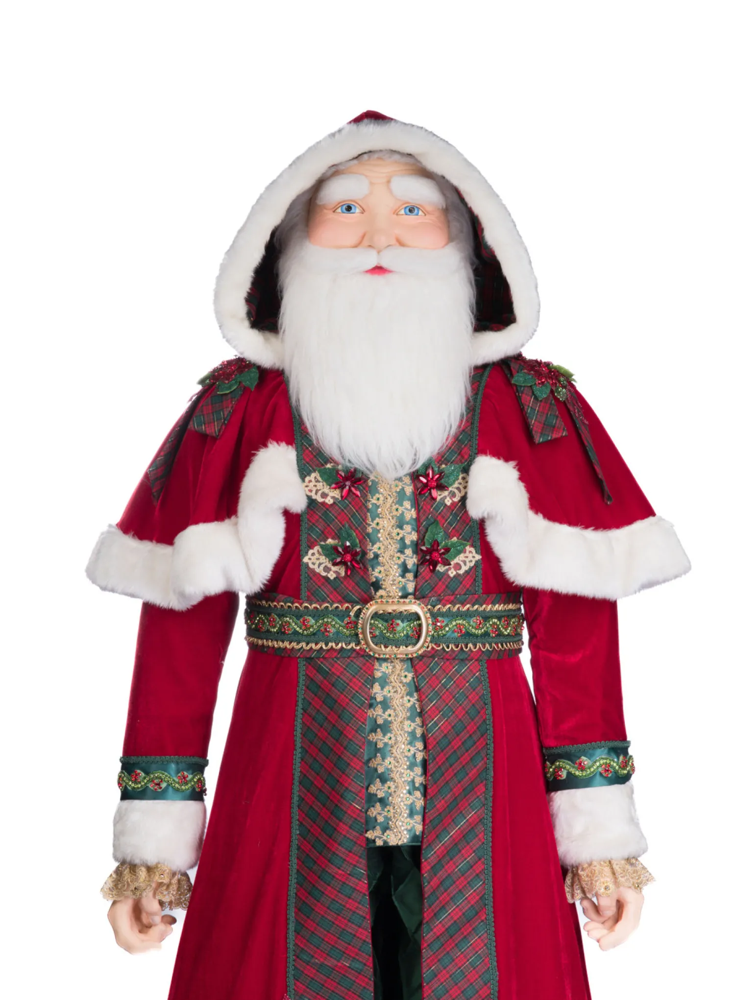 New The Jolly Christmas Shop Katherine's Collection 70" Christopher Magic Life Size Christmas Santa Doll 28-428313