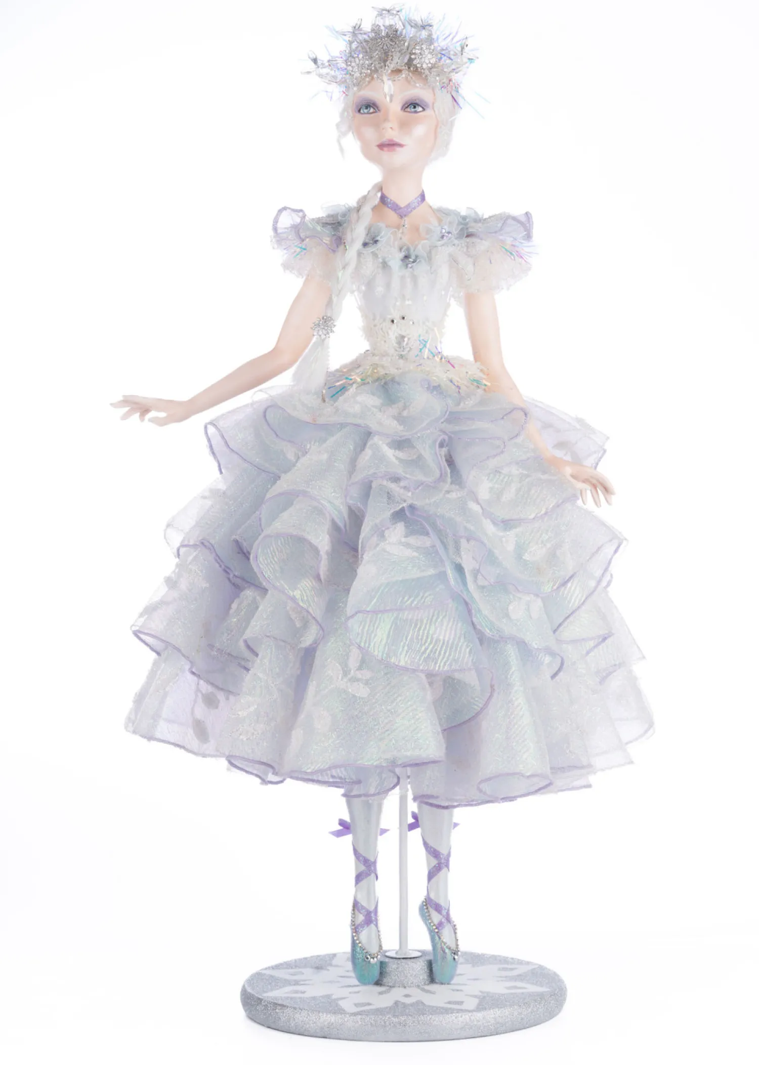 Outlet The Jolly Christmas Shop Katherine's Collection 29" Crystalline Winter Ballerina Christmas Doll 28-428287
