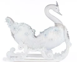 Online The Jolly Christmas Shop Katherine's Collection 21" Dazzling Swan Sleigh Christmas Decoration 28-428310