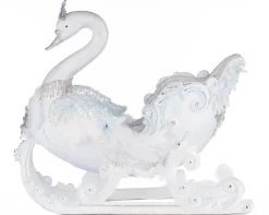 Online The Jolly Christmas Shop Katherine's Collection 21" Dazzling Swan Sleigh Christmas Decoration 28-428310