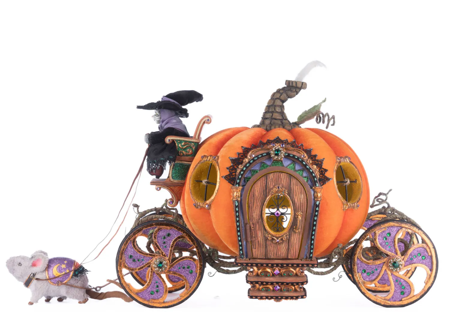 Discount The Jolly Christmas Shop Katherine's Collection 27" Enchanted Pumpkin Carriage Halloween Home Decoration 28-428188