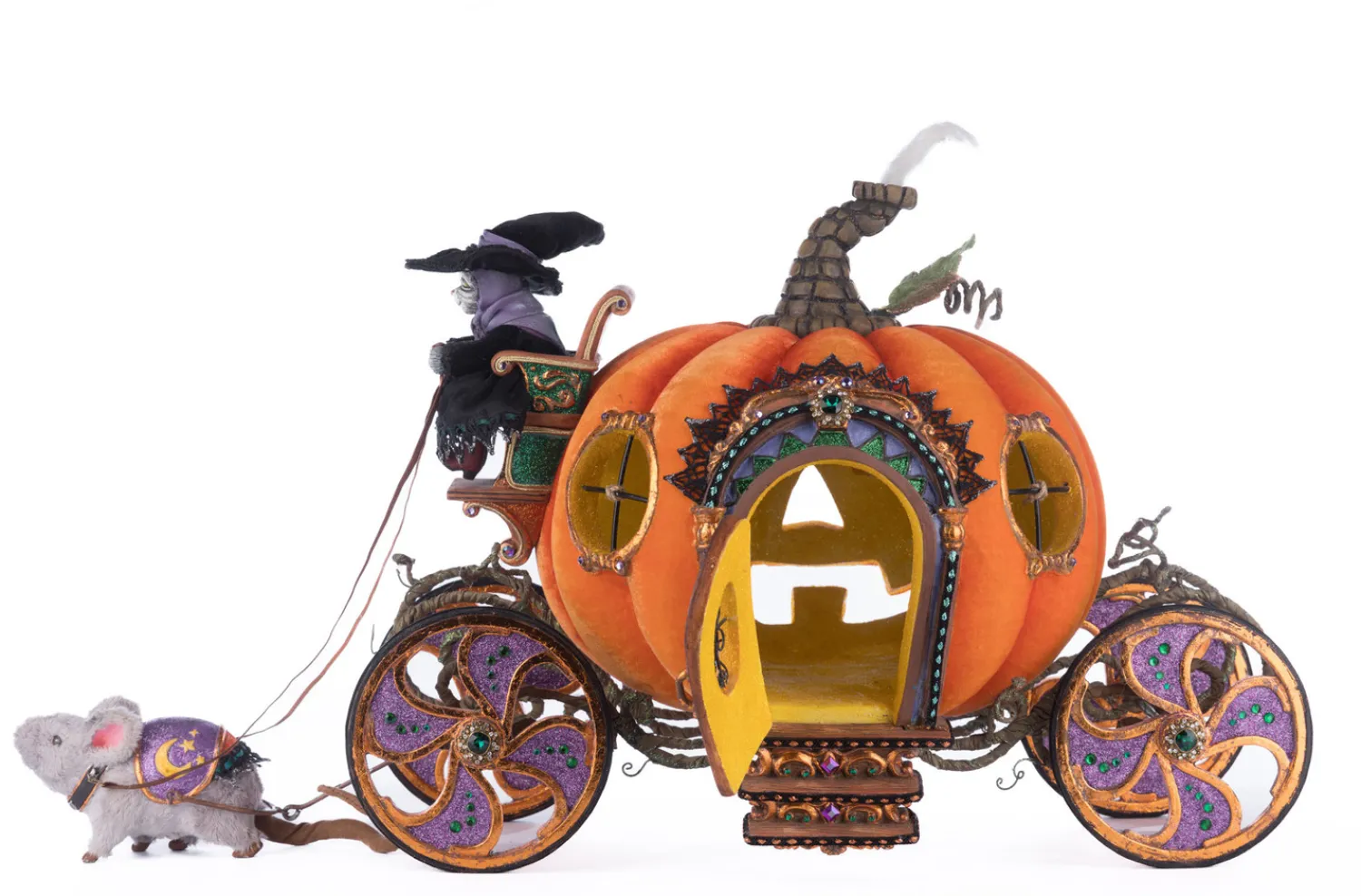 Discount The Jolly Christmas Shop Katherine's Collection 27" Enchanted Pumpkin Carriage Halloween Home Decoration 28-428188