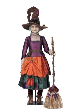Discount The Jolly Christmas Shop Katherine's Collection 50.5" Gertrude Grimoir Life Size Witch Doll Halloween Decoration 28-428160