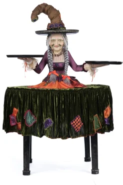 Hot The Jolly Christmas Shop Katherine's Collection 40" Gertrude Grimoir Witch Cupcake Server Halloween Decoration 28-428403