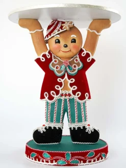 Outlet The Jolly Christmas Shop Katherine's Collection 20.5" Gingerbread Forrest Gingerbread Man Platter 28-128130