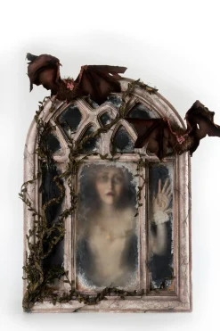 Clearance The Jolly Christmas Shop Katherine's Collection 22" Gone Batty Window With Ghost Scene Halloween Decoration 28-228490