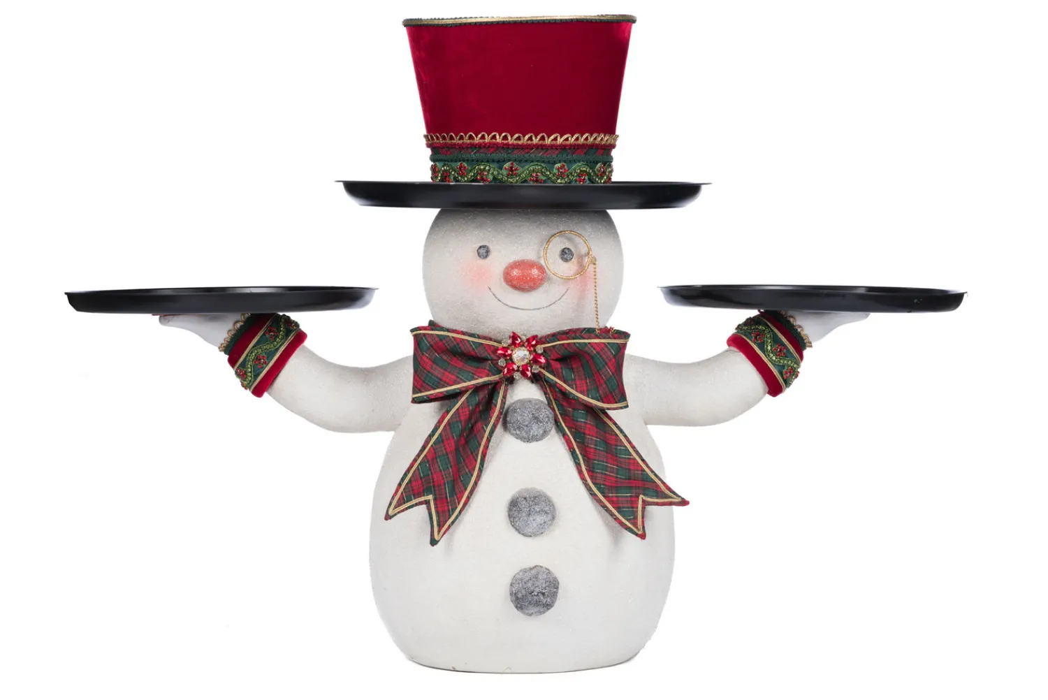 Sale The Jolly Christmas Shop Katherine's Collection 37" Holiday Magic Snowman Christmas Serving Piece 28-428322