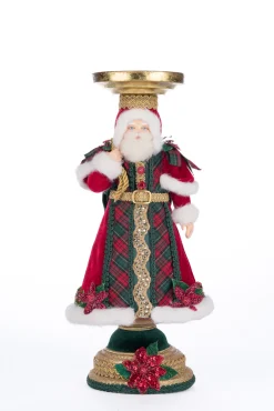 Best The Jolly Christmas Shop Katherine's Collection 13.5" Holiday Magic Santa Pillar Christmas Candle Holder 28-428324