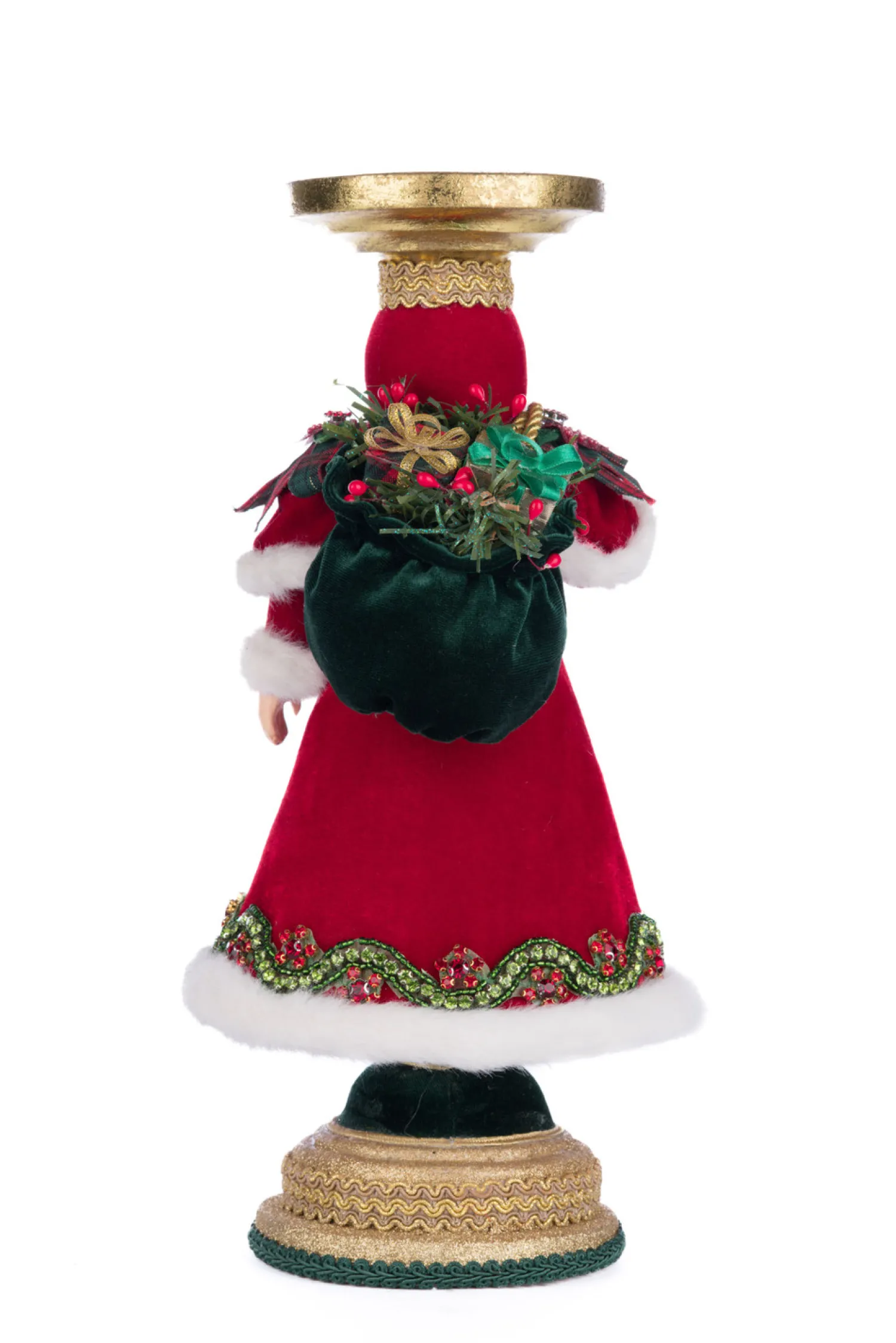 Best The Jolly Christmas Shop Katherine's Collection 13.5" Holiday Magic Santa Pillar Christmas Candle Holder 28-428324