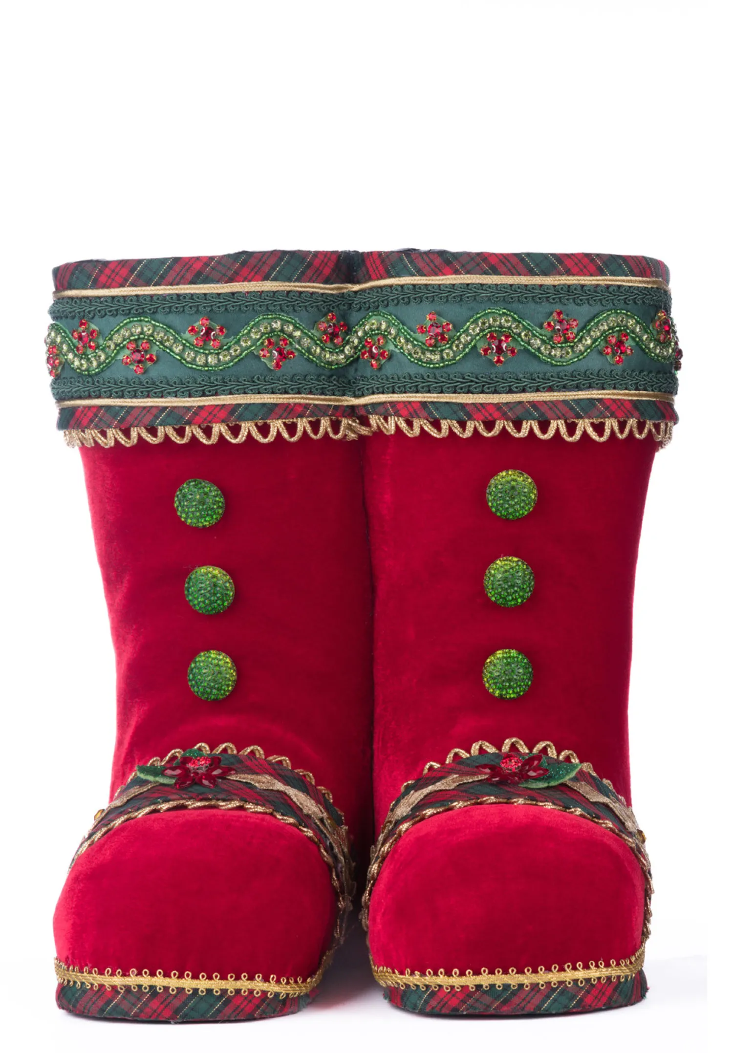 Sale The Jolly Christmas Shop Katherine's Collection 12" Holiday Magic Tabletop Boots Christmas Decoration 28-428410R