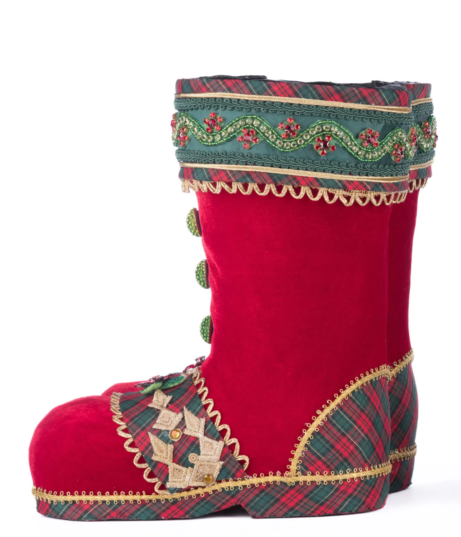 Sale The Jolly Christmas Shop Katherine's Collection 12" Holiday Magic Tabletop Boots Christmas Decoration 28-428410R