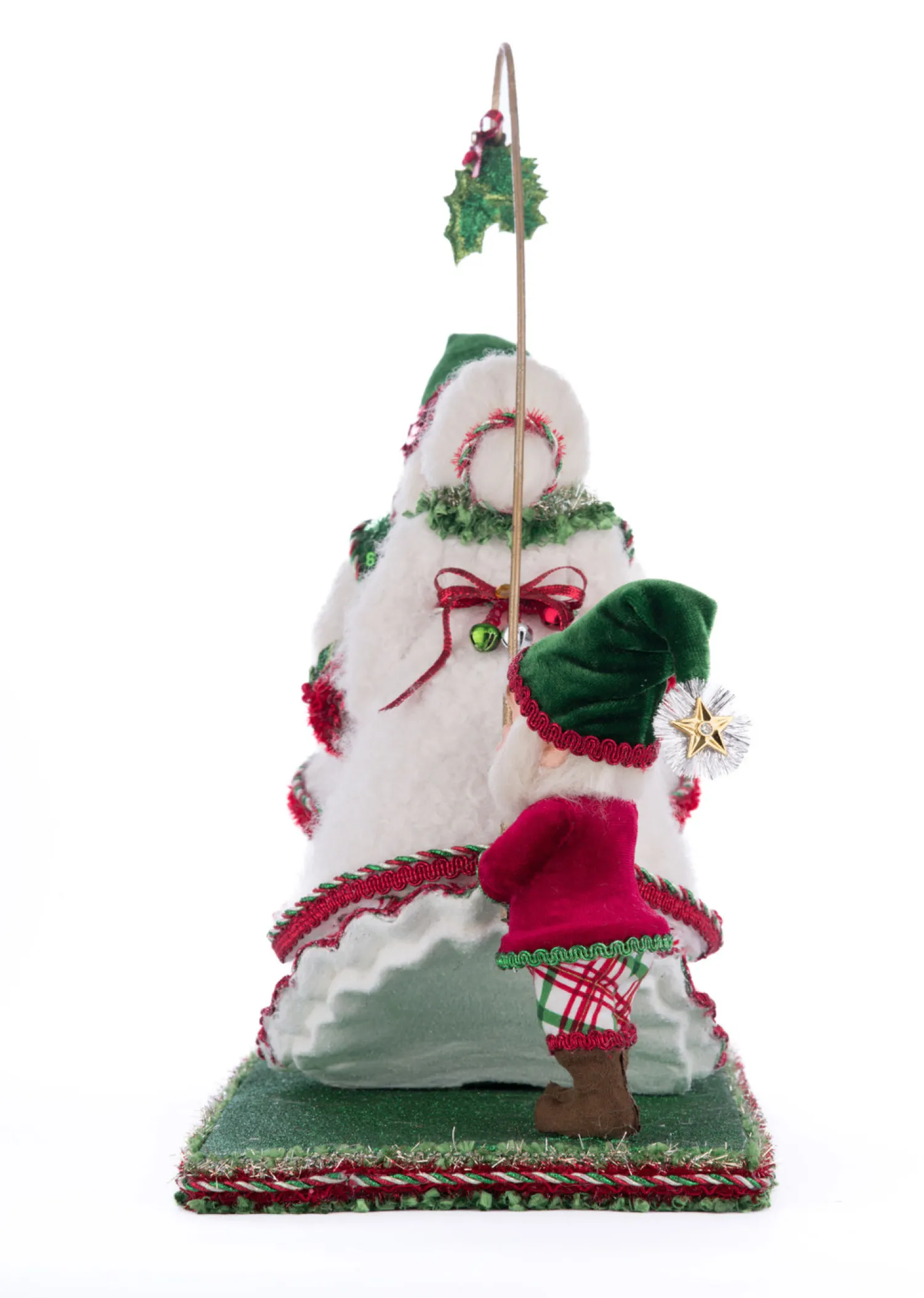 The Jolly Christmas Shop Katherine's Collection 14.5" Holly Woods Mr. And Mrs. Claus Under The Mistletoe Christmas Decoration 28-428516