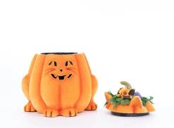 Hot The Jolly Christmas Shop Katherine's Collection 11.5" Jackie The Kitty Cat Pumpkin Halloween Candy Container 28-428204