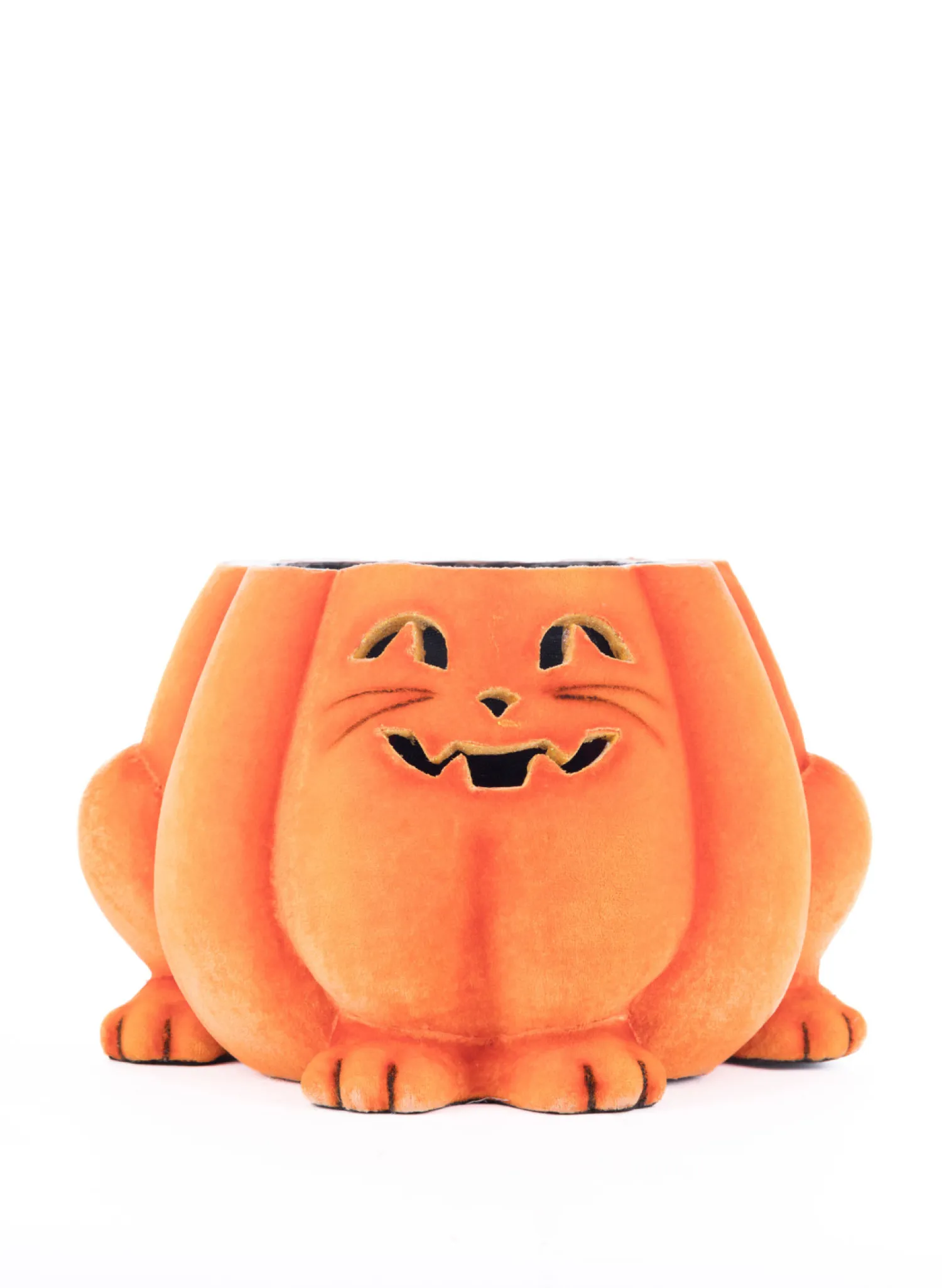 Hot The Jolly Christmas Shop Katherine's Collection 11.5" Jackie The Kitty Cat Pumpkin Halloween Candy Container 28-428204