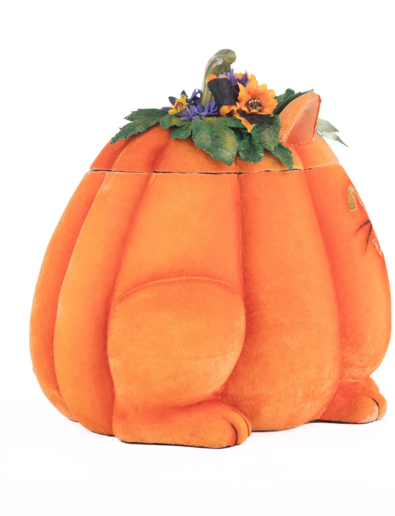 Hot The Jolly Christmas Shop Katherine's Collection 11.5" Jackie The Kitty Cat Pumpkin Halloween Candy Container 28-428204