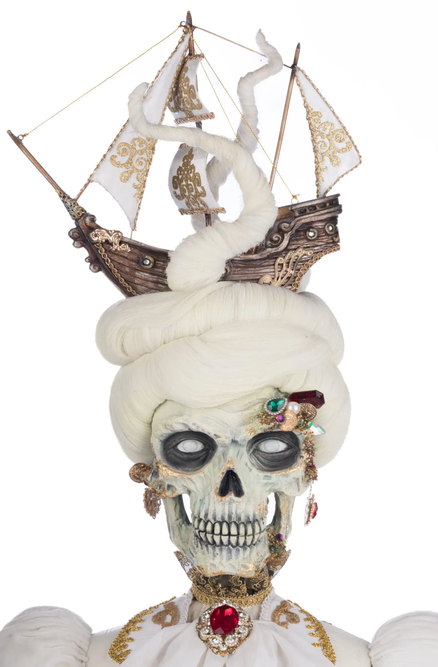 New The Jolly Christmas Shop Katherine's Collection 39" Lady Adelaid Apparition With Candelabra And Tray Pirate Halloween Decoration 28-428211