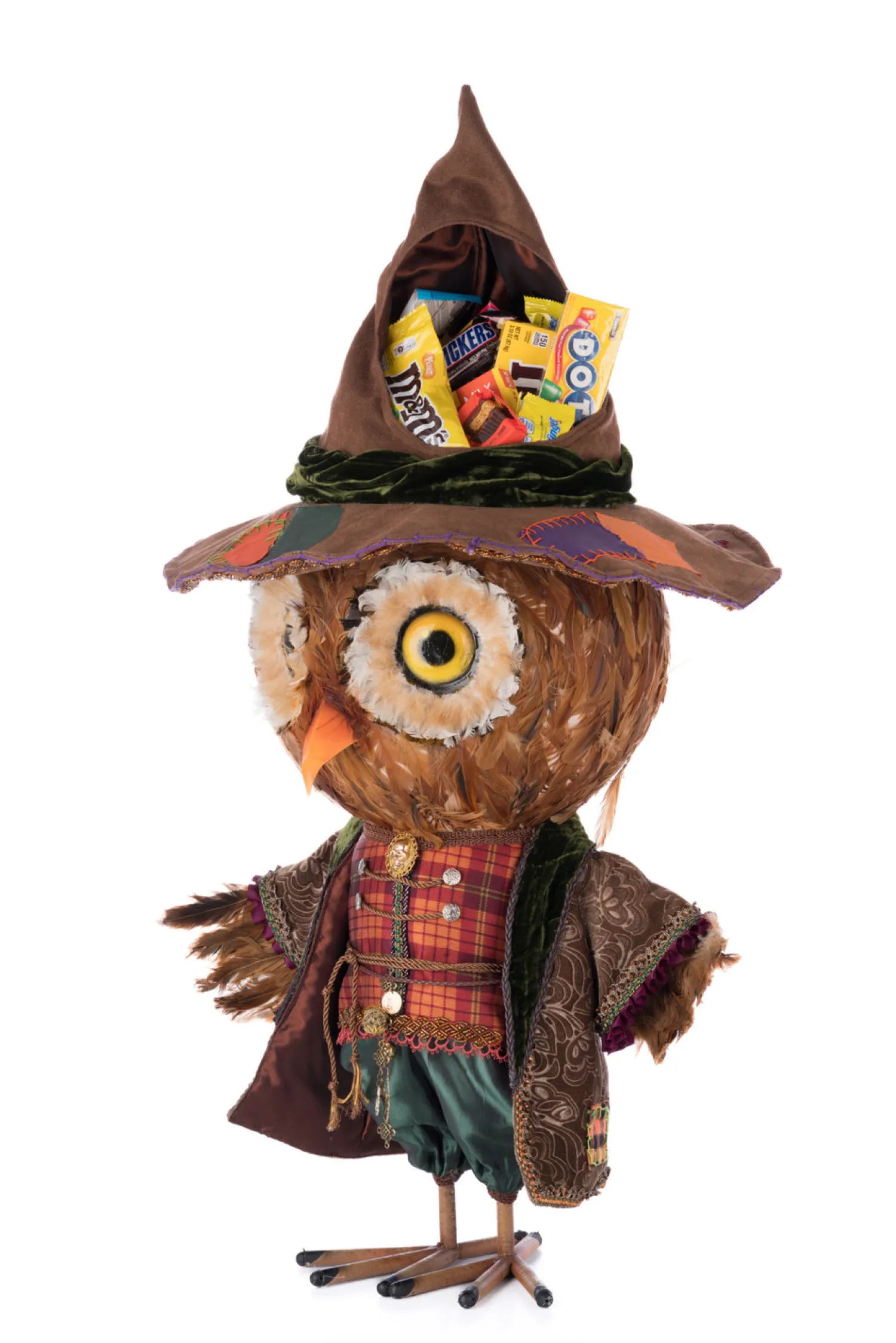 Clearance The Jolly Christmas Shop Katherine's Collection 33.5" Ozzy The Owl Candy Container Halloween Decoration 28-428158