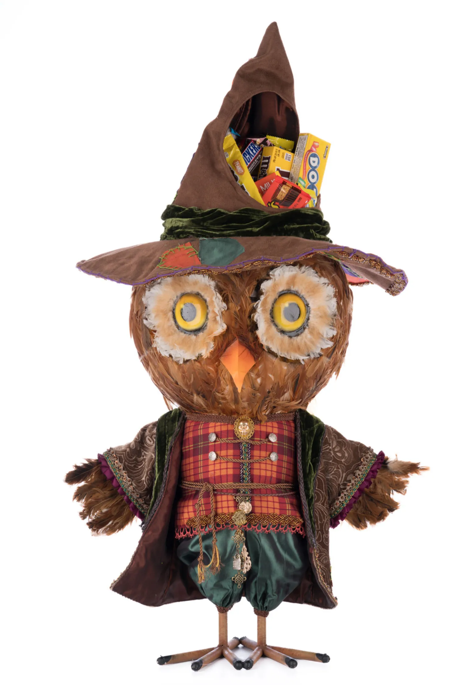 Clearance The Jolly Christmas Shop Katherine's Collection 33.5" Ozzy The Owl Candy Container Halloween Decoration 28-428158