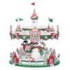 Sale The Jolly Christmas Shop Katherine's Collection 48" Peppermint Palace Christmas Carousel Cupcake Server 28-328043