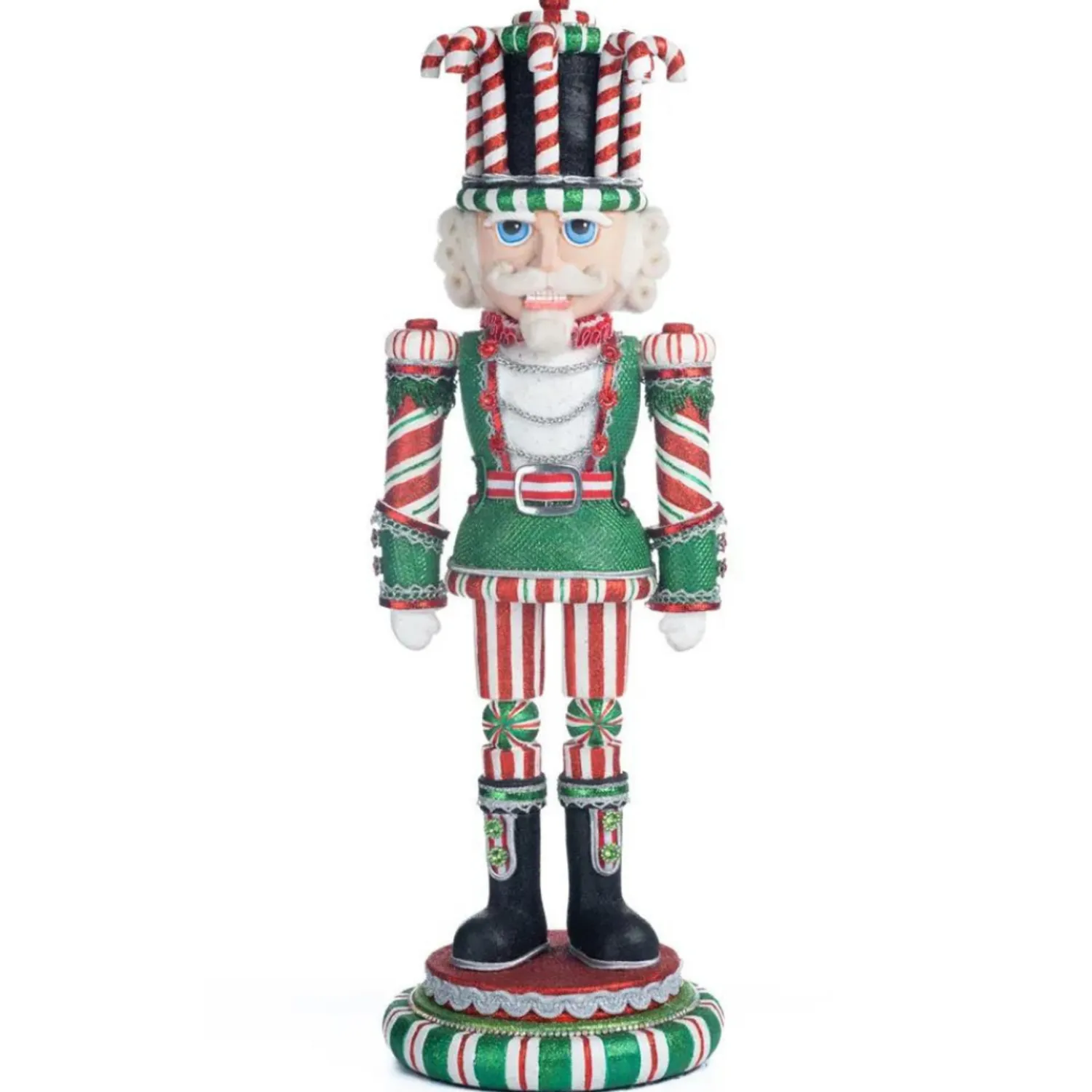 Clearance The Jolly Christmas Shop Katherine's Collection 19" Peppermint Palace Nutcracker Figure 28-328819