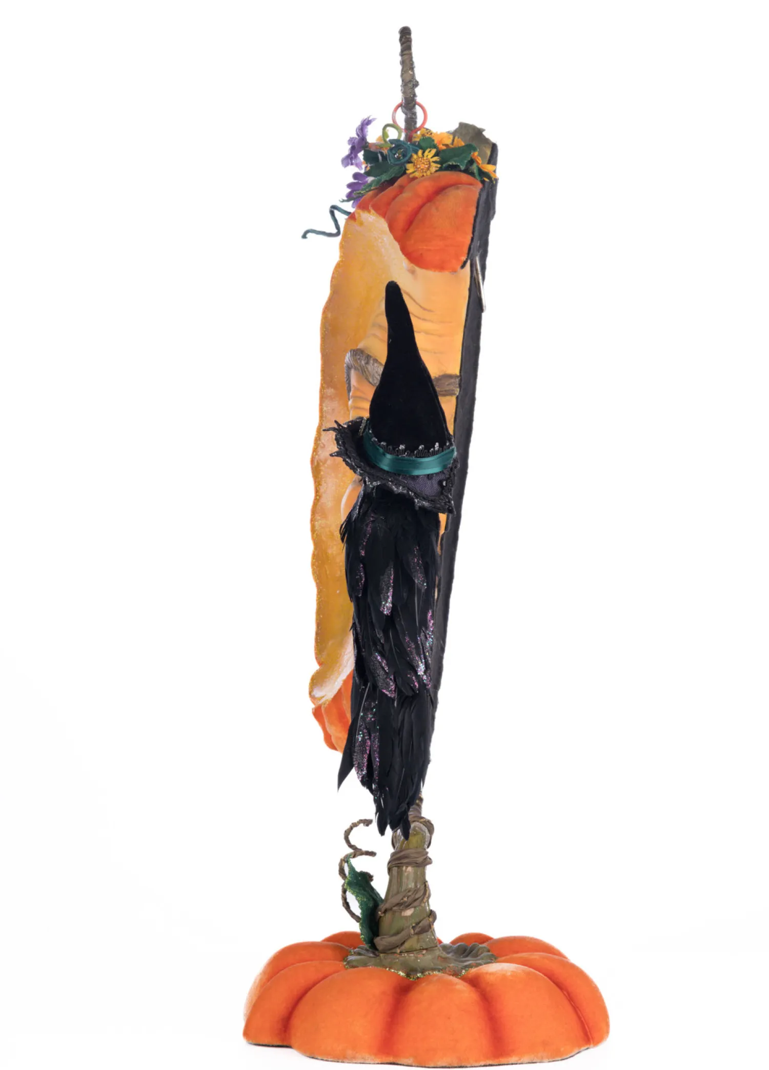 Clearance The Jolly Christmas Shop Katherine's Collection 27.5" Pumpkin Moon Witch Wall Piece Or Tabletop Halloween Decoration 28-428195
