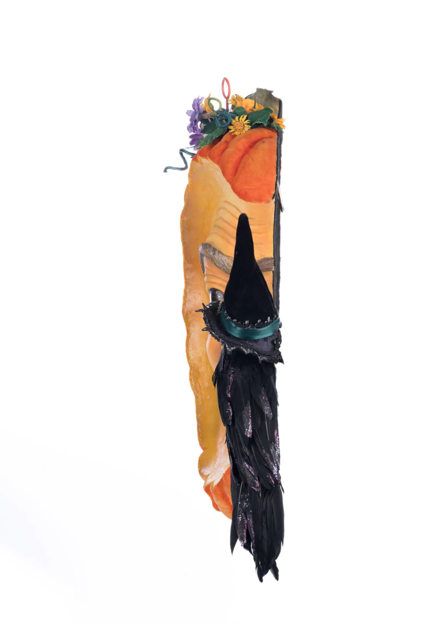Clearance The Jolly Christmas Shop Katherine's Collection 27.5" Pumpkin Moon Witch Wall Piece Or Tabletop Halloween Decoration 28-428195