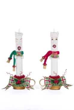 Best The Jolly Christmas Shop Katherine's Collection 12.5" Set Of 2 Village Of Holly Woods Caroling Candles Christmas Decoration 28-428536