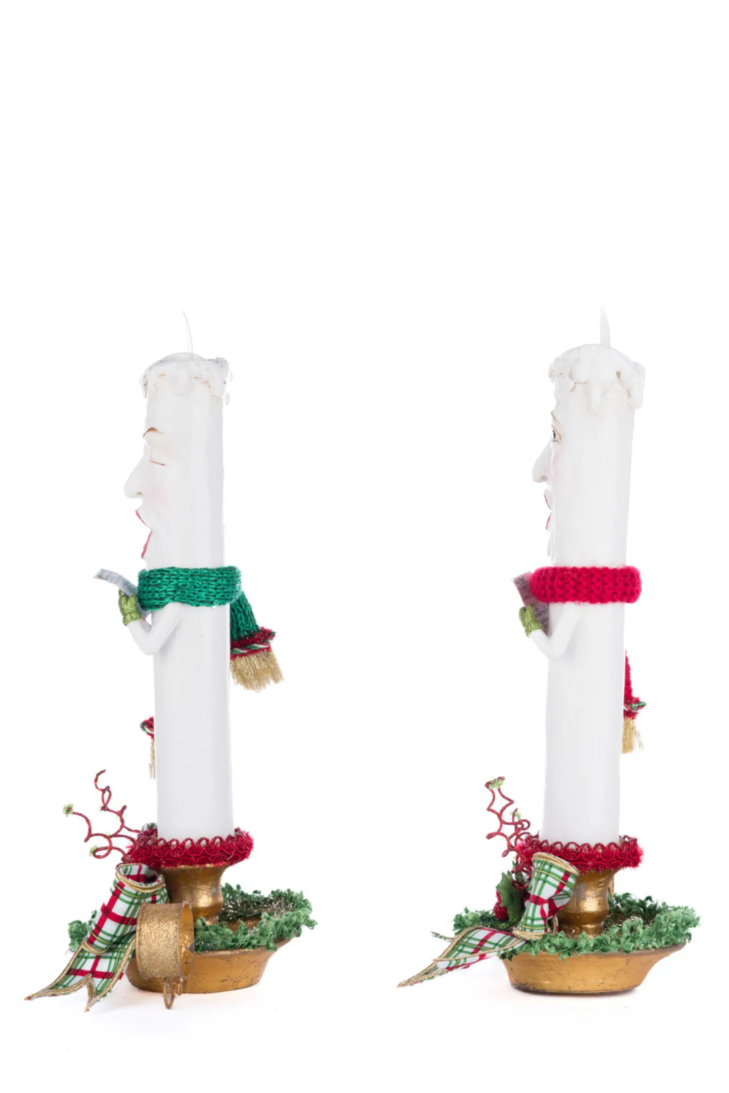 Best The Jolly Christmas Shop Katherine's Collection 12.5" Set Of 2 Village Of Holly Woods Caroling Candles Christmas Decoration 28-428536