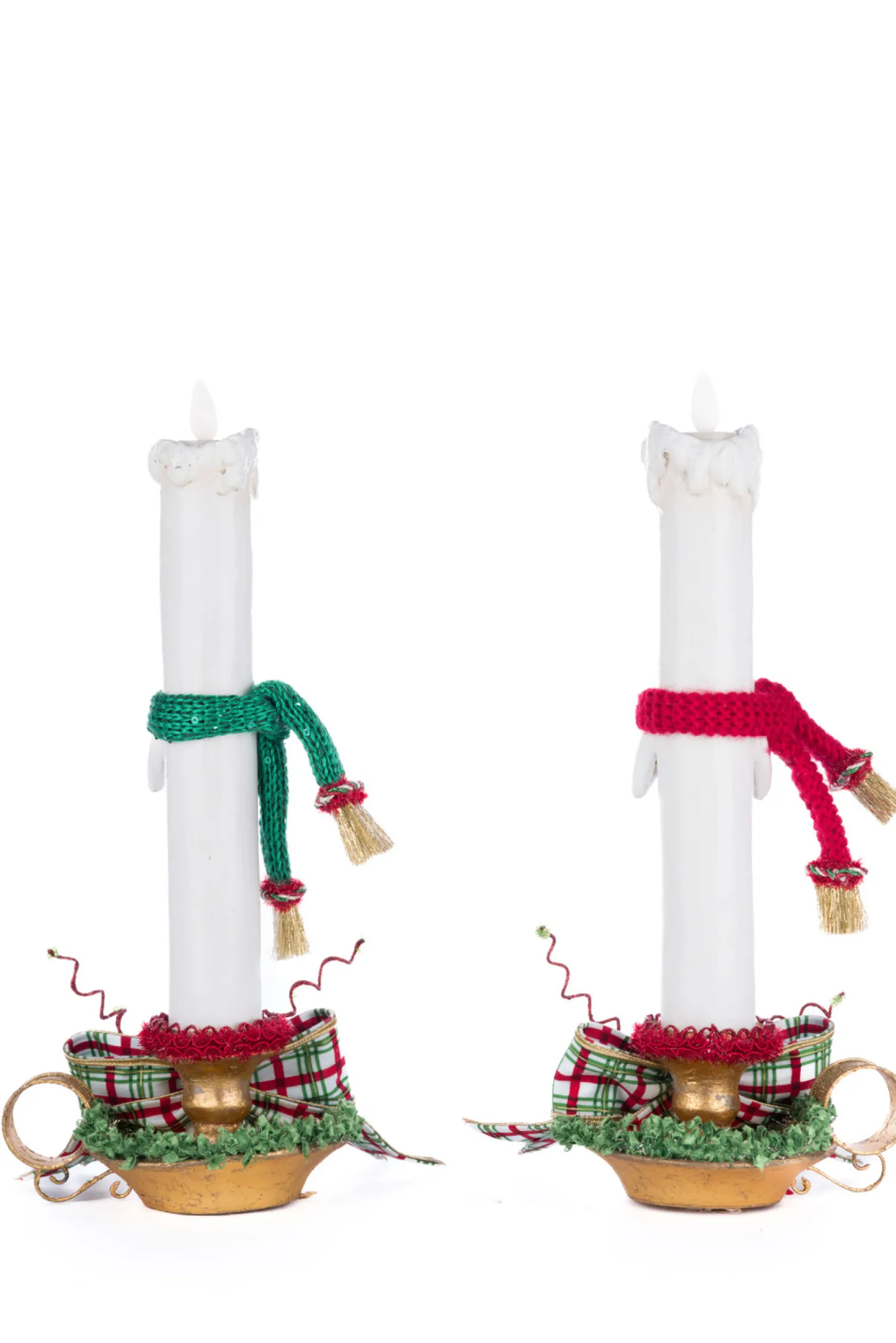 Best The Jolly Christmas Shop Katherine's Collection 12.5" Set Of 2 Village Of Holly Woods Caroling Candles Christmas Decoration 28-428536
