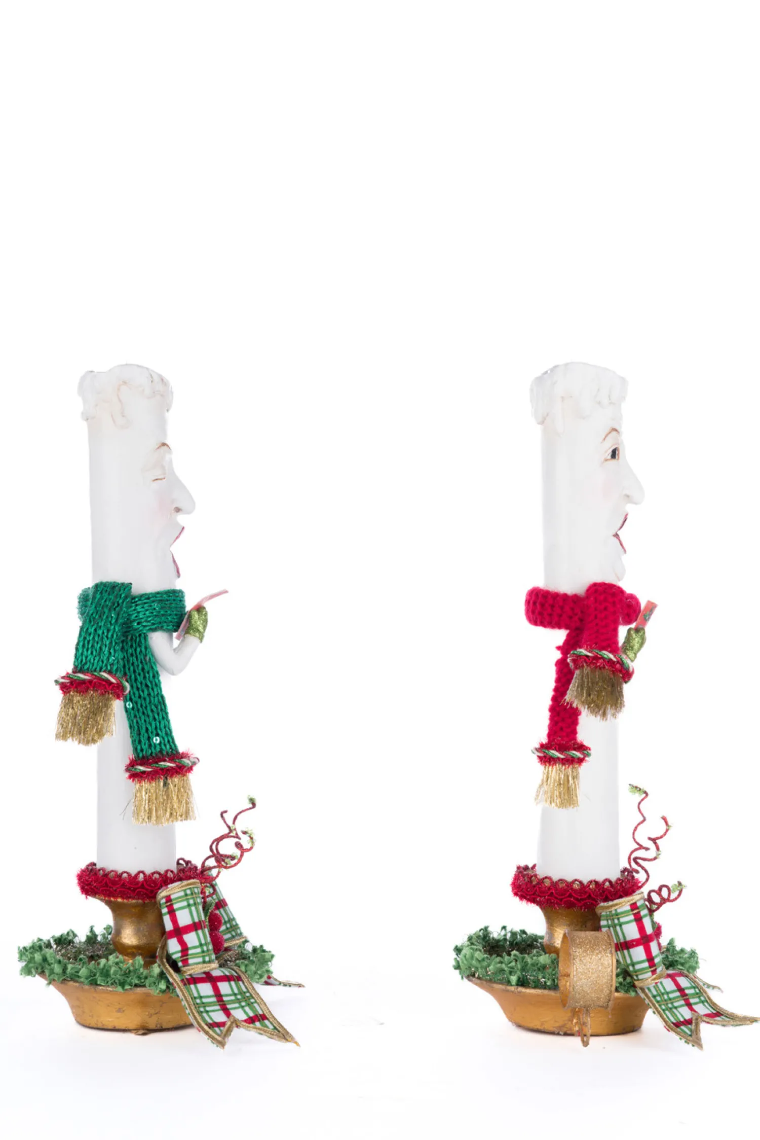 Best The Jolly Christmas Shop Katherine's Collection 12.5" Set Of 2 Village Of Holly Woods Caroling Candles Christmas Decoration 28-428536