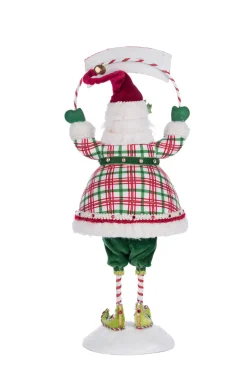 New The Jolly Christmas Shop Katherine's Collection 14.75" Silly Santa With Sign Christmas Decoration 28-428344