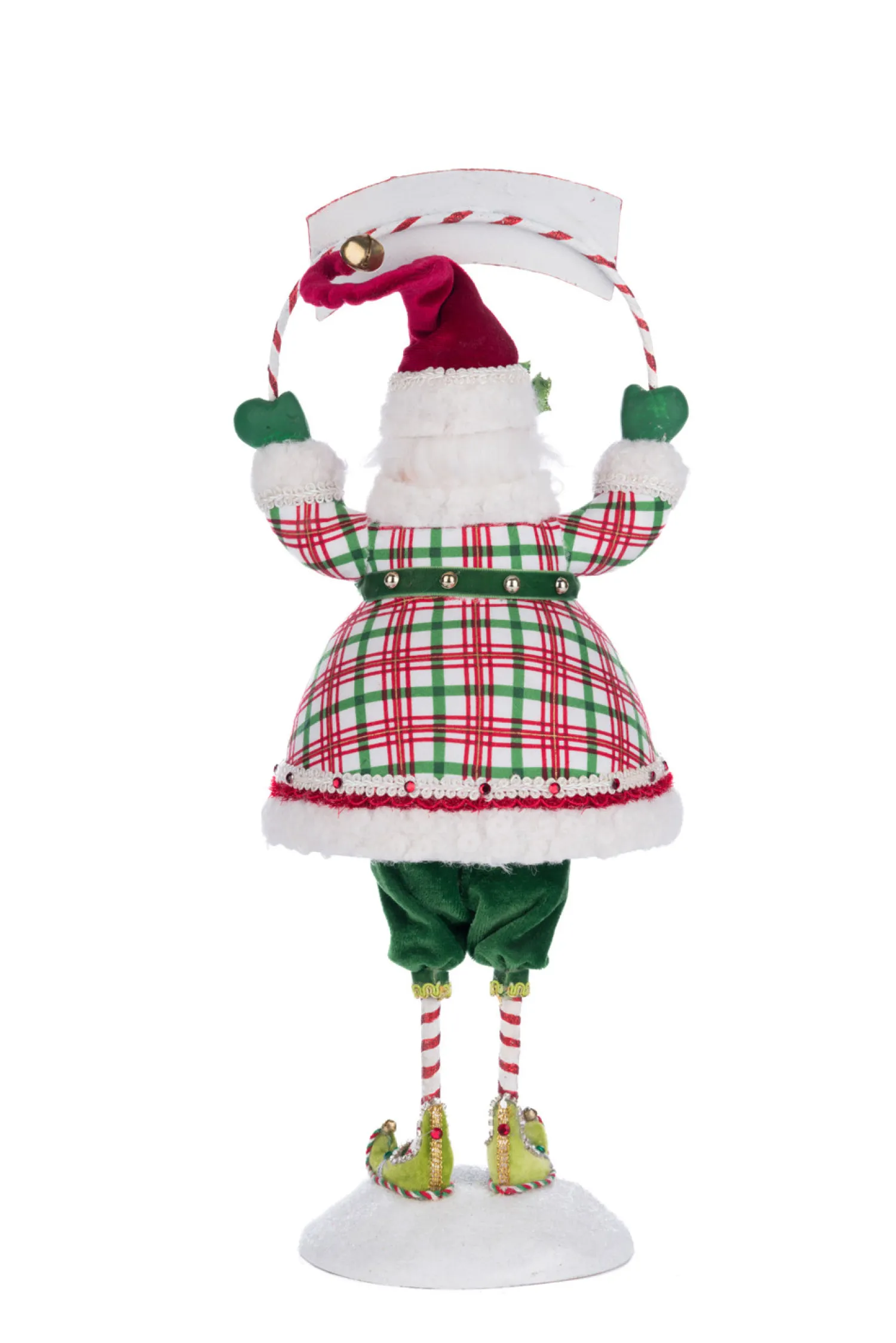 New The Jolly Christmas Shop Katherine's Collection 14.75" Silly Santa With Sign Christmas Decoration 28-428344