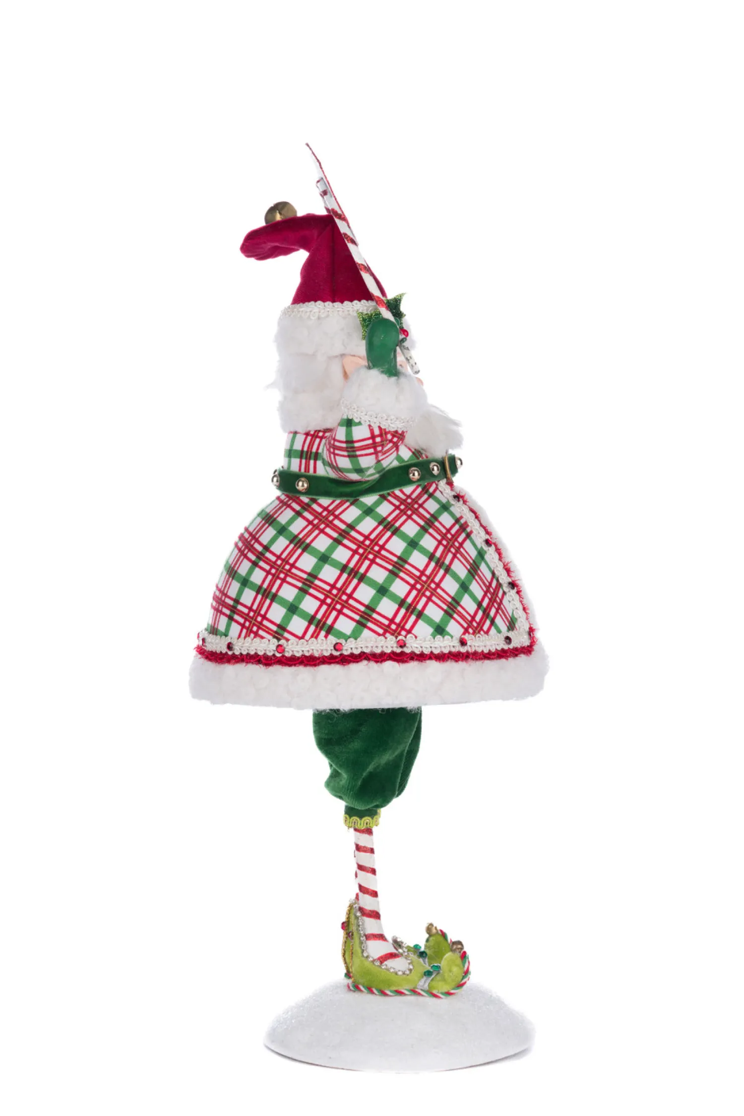 New The Jolly Christmas Shop Katherine's Collection 14.75" Silly Santa With Sign Christmas Decoration 28-428344