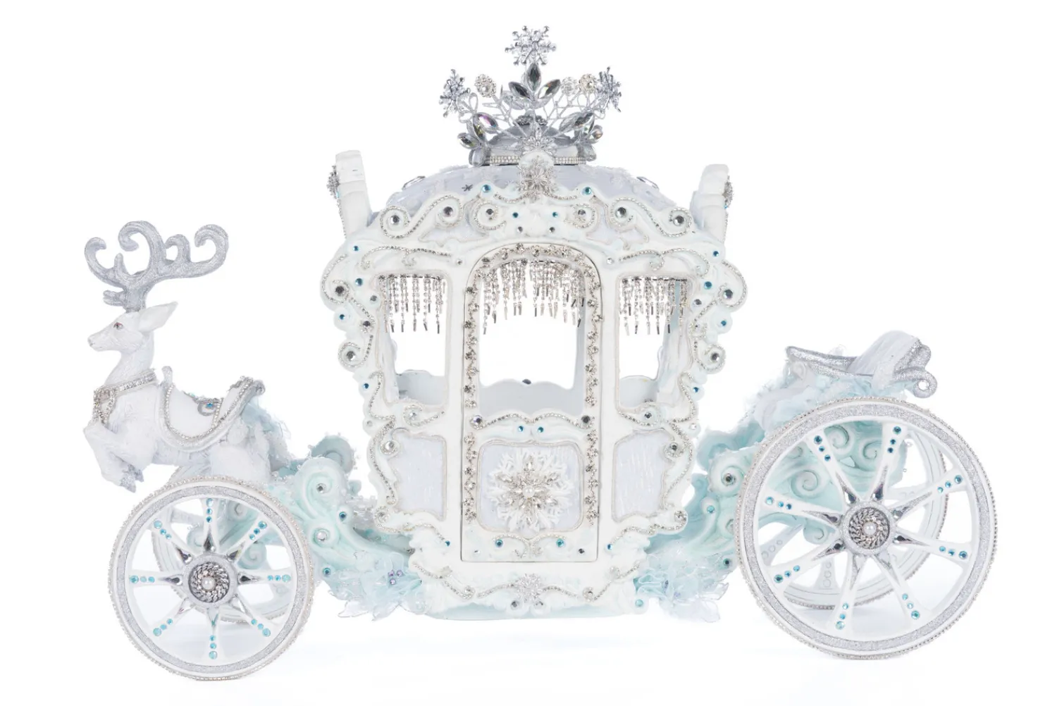 The Jolly Christmas Shop Katherine's Collection 21.5" Snowflake Carriage Christmas Decoration 28-428288