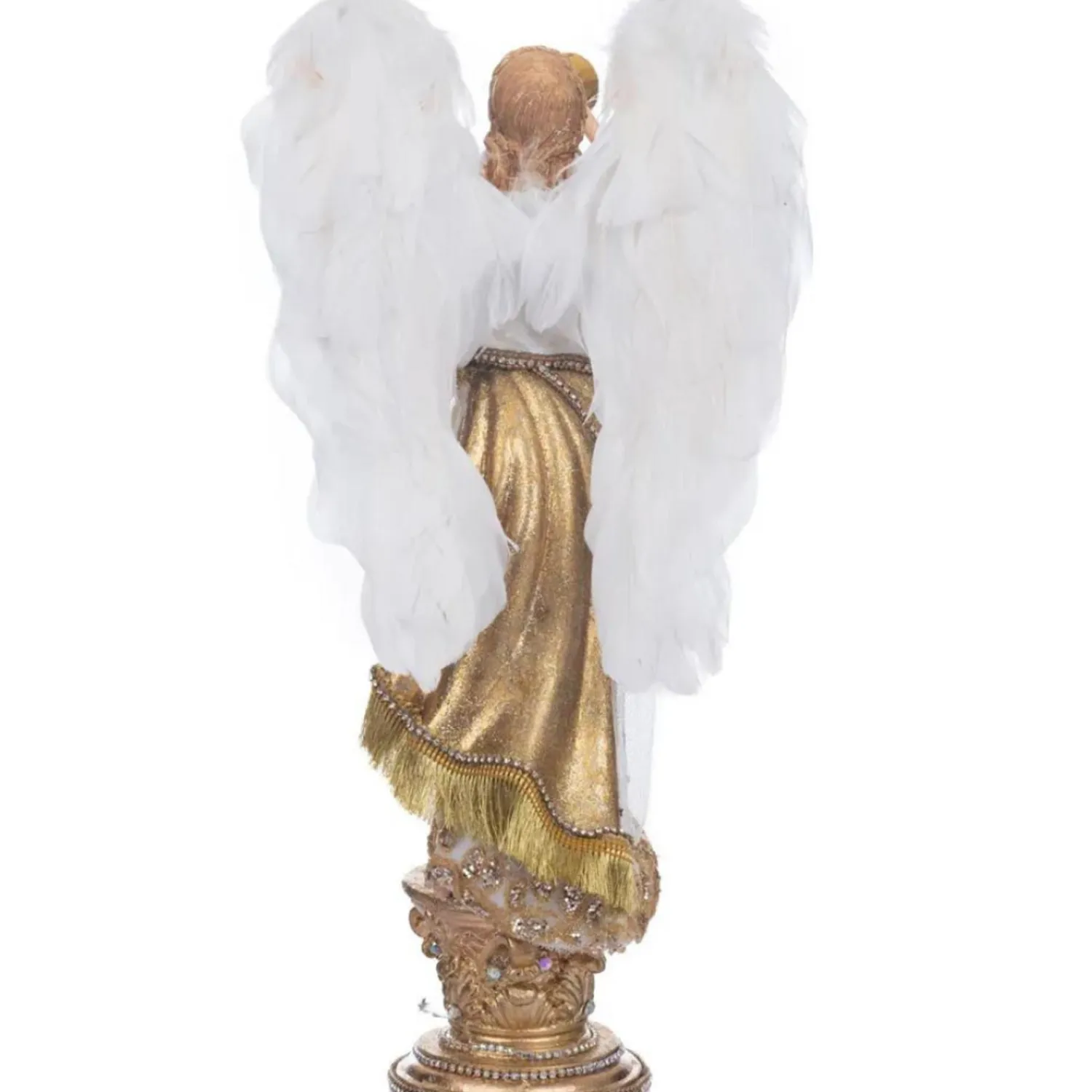 New The Jolly Christmas Shop Katherine's Collection 13" Starry Nights Heralding Angel Tabletop Decoration 28-328034