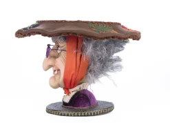 New The Jolly Christmas Shop Katherine's Collection 16" Witch Head Cake Plate Halloween Home Decoration 28-428156