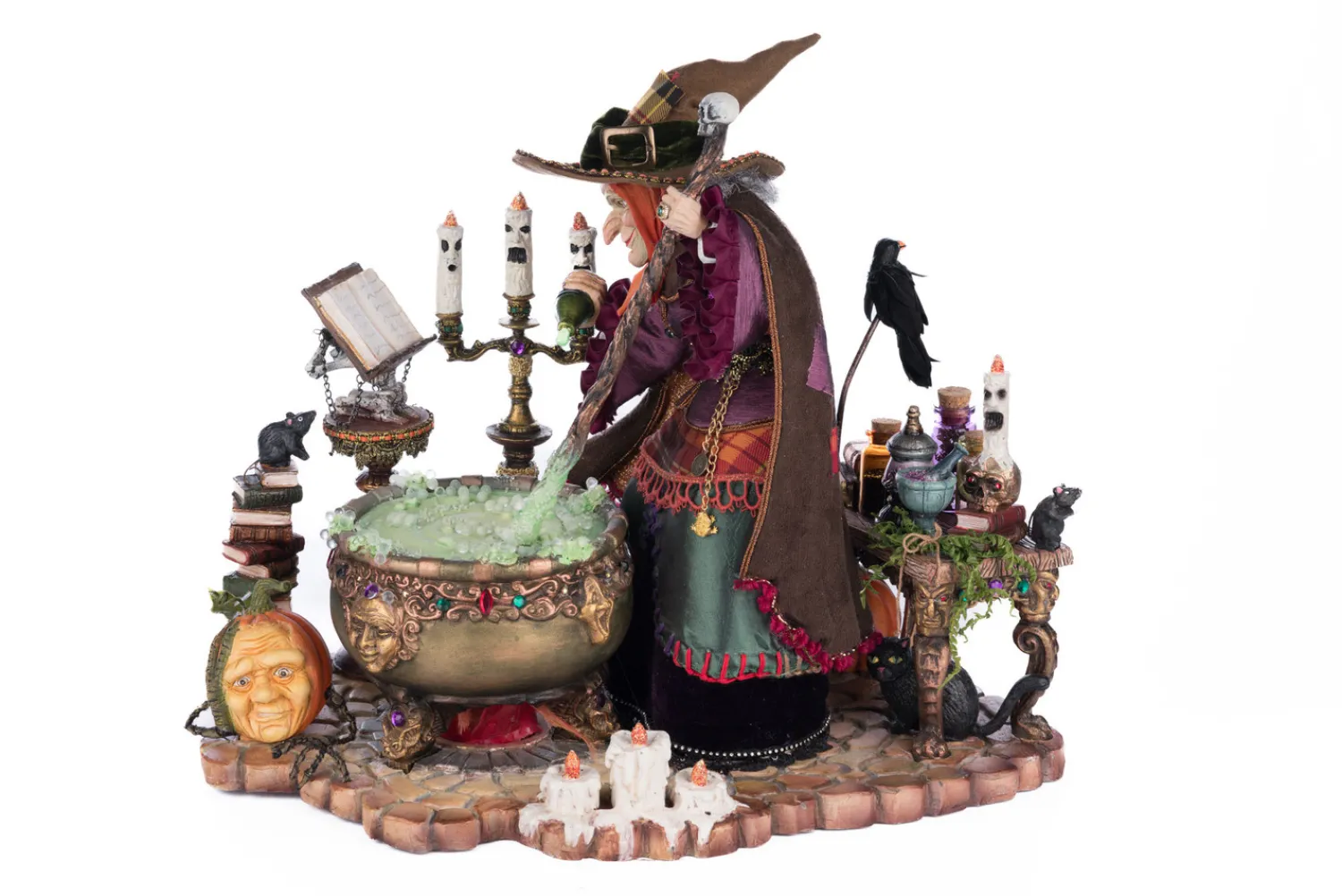Outlet The Jolly Christmas Shop Katherine's Collection 19" Witch In Potion Room Halloween Decoration 28-428162